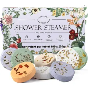 Shower Steamers Aromatherapy , Gifts  Women, Teen Girls, Wife, Her, Mom, Easter Basket Stuffers Birthday Gifts Decoration Travel Essentials Self Care Home Spa Relaxation - 8 Pack