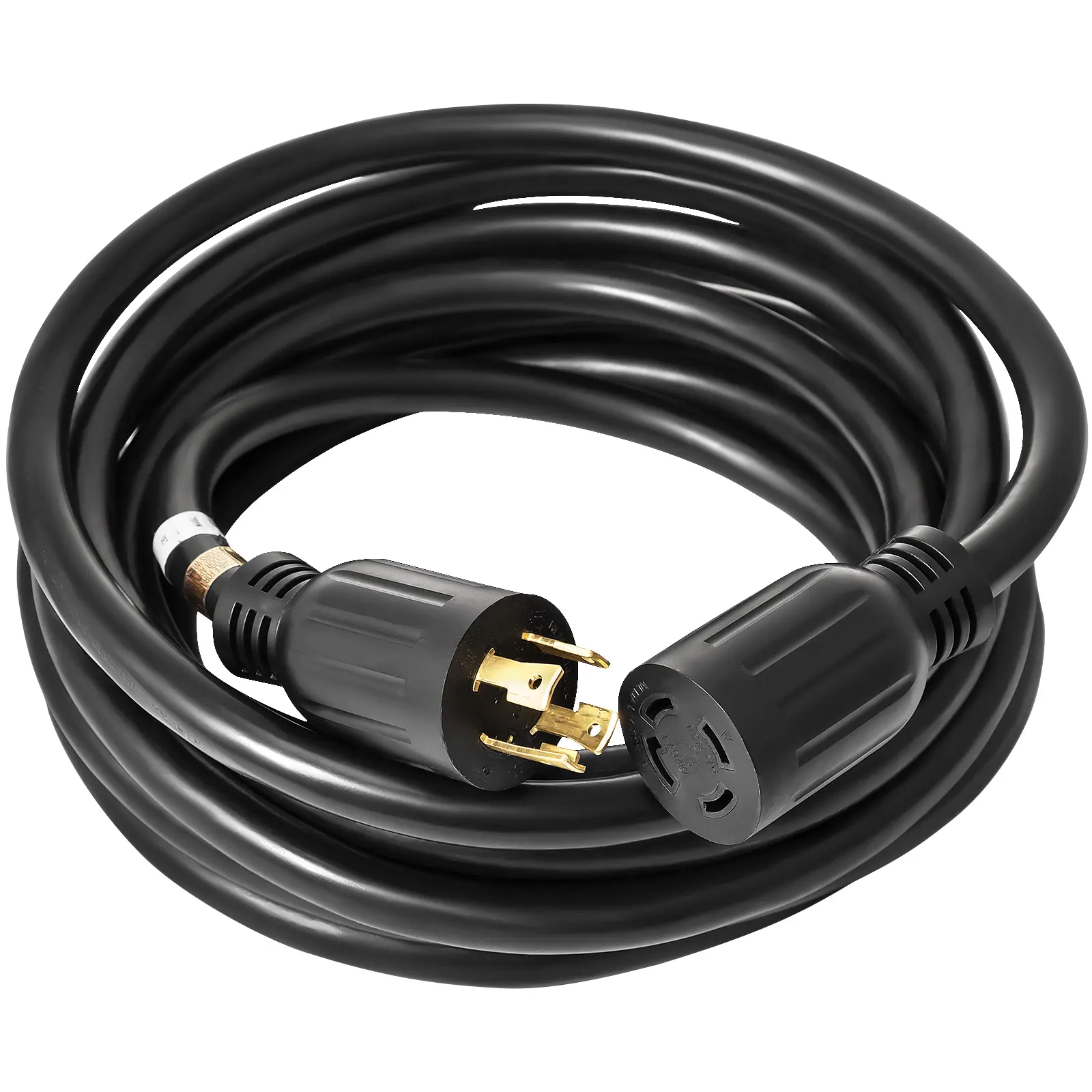 30 Amp Generator Extension Cord SJTW 10 AWG 4 Prong, 7500W Maximum Power, 50 ft Power Cord