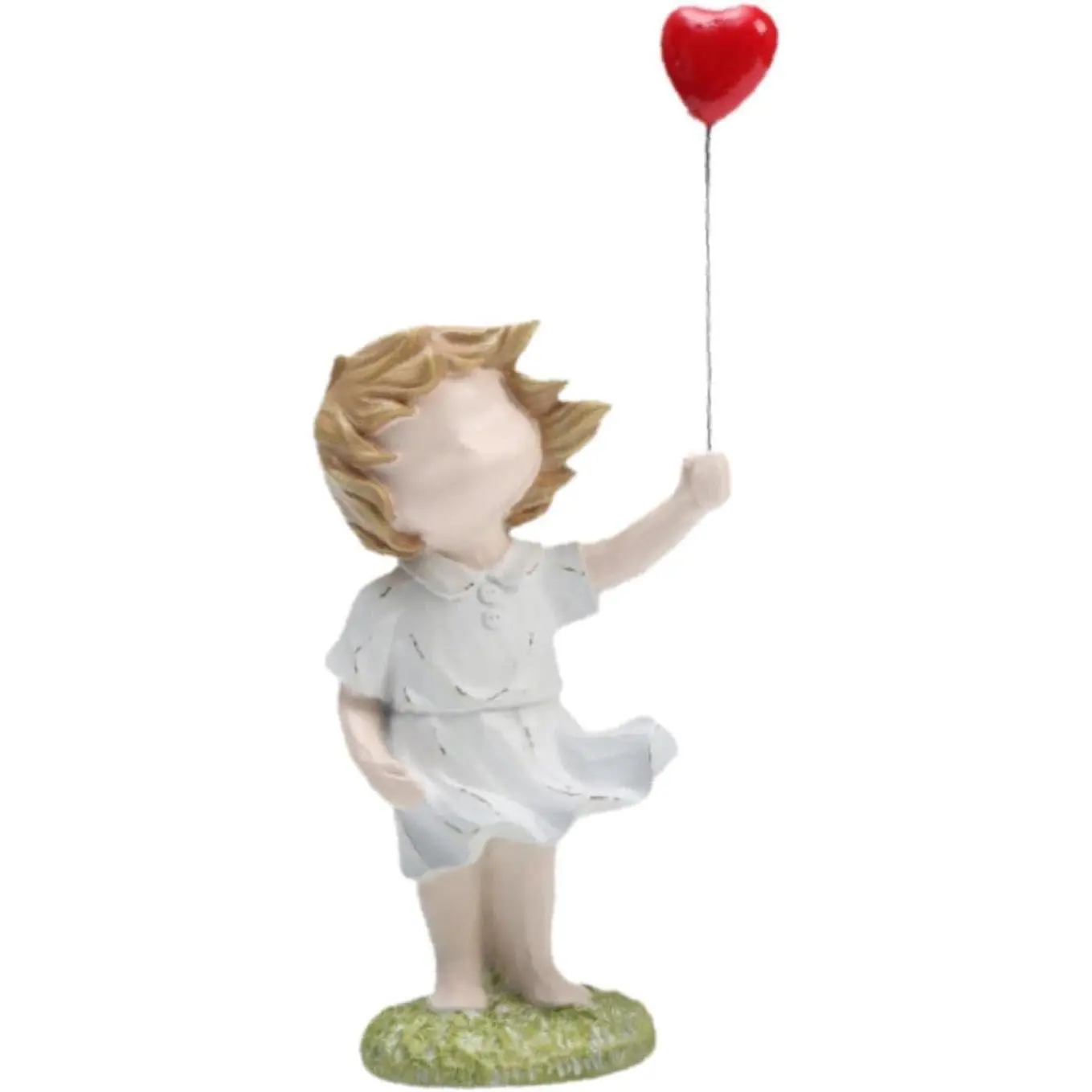 Banksy Street Graffiti Art Statue,Love Balloon Girl Room Decor, Ornaments,Living Room Dining Desk Decorations,Bookshelf Decorative Objects(Color)