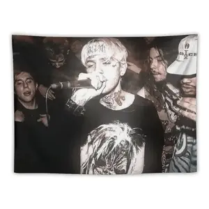 1pc of Lil Tapestry Featuring The Rapper Peep, Perfect for Wall Hanging And Home Decor Gifts, Suitable for Bedroom Decoration And Living Room Curtains, Includes a Free Installation Kit.