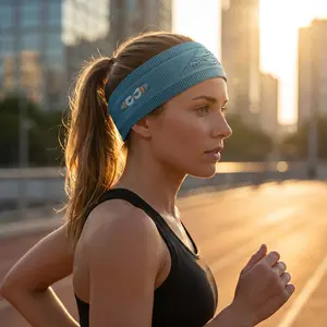 Gym Wrap Headband Unisex Sweat Wicking Non Slip Athletic Sweatband Elastic Running Yoga Workout Fitness Hair Wrap Headbands for Men Women
