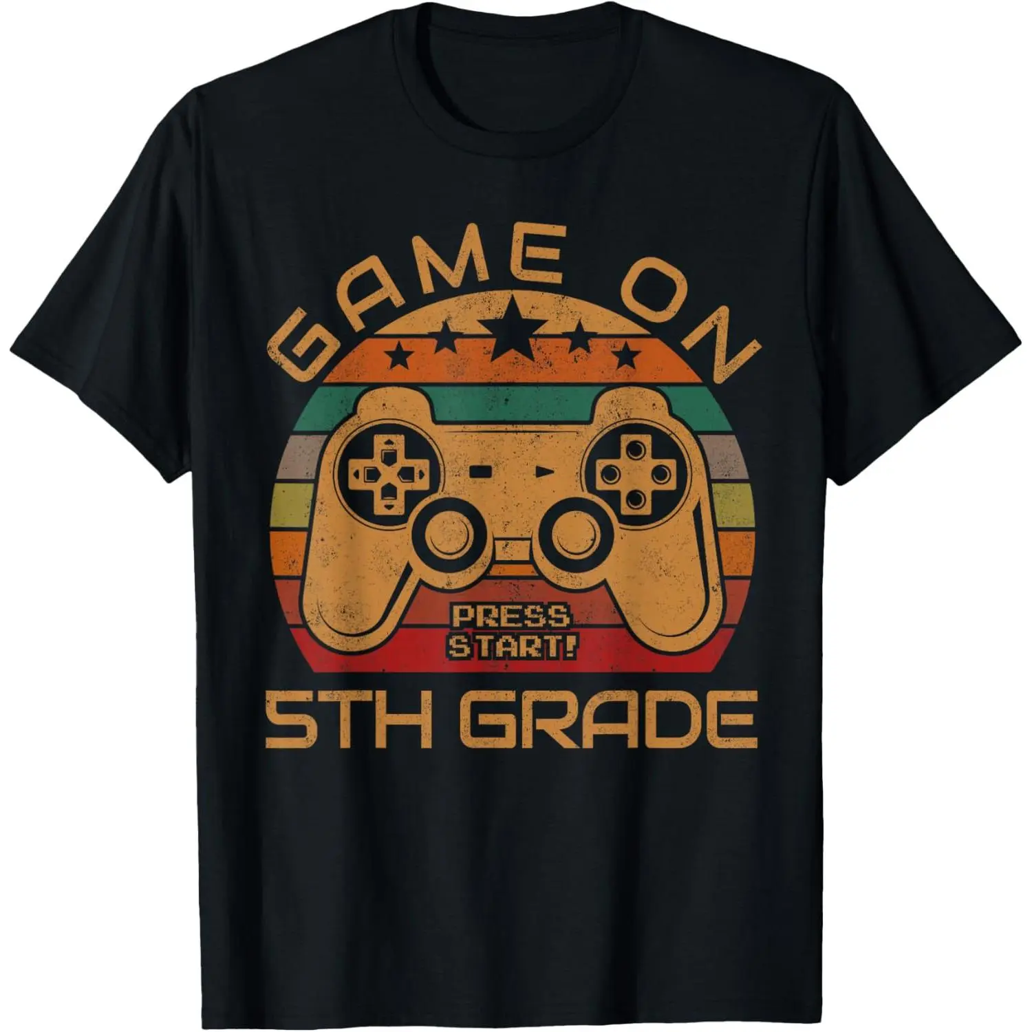 Game On 5th Grade First Day Gamer Gift Back to School T-Shirt