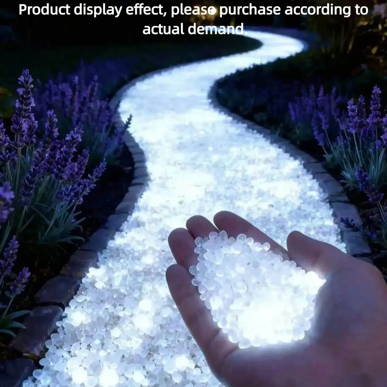 10,000 Glow Stones, Colorful Night Light Decorative Stones, Outdoor Fluorescent Stones, Garden Party Festival Decoration Stones