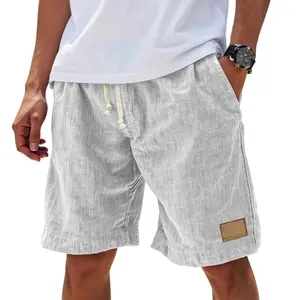2026 New Cross-Border Men's Retro Linen Shorts - Loose-Fit, Breathable, and Stylish Casual Half-Pants |   Summer Streetwear Bottoms with Drawstring Waist |   Plus-Size Men's Clothing