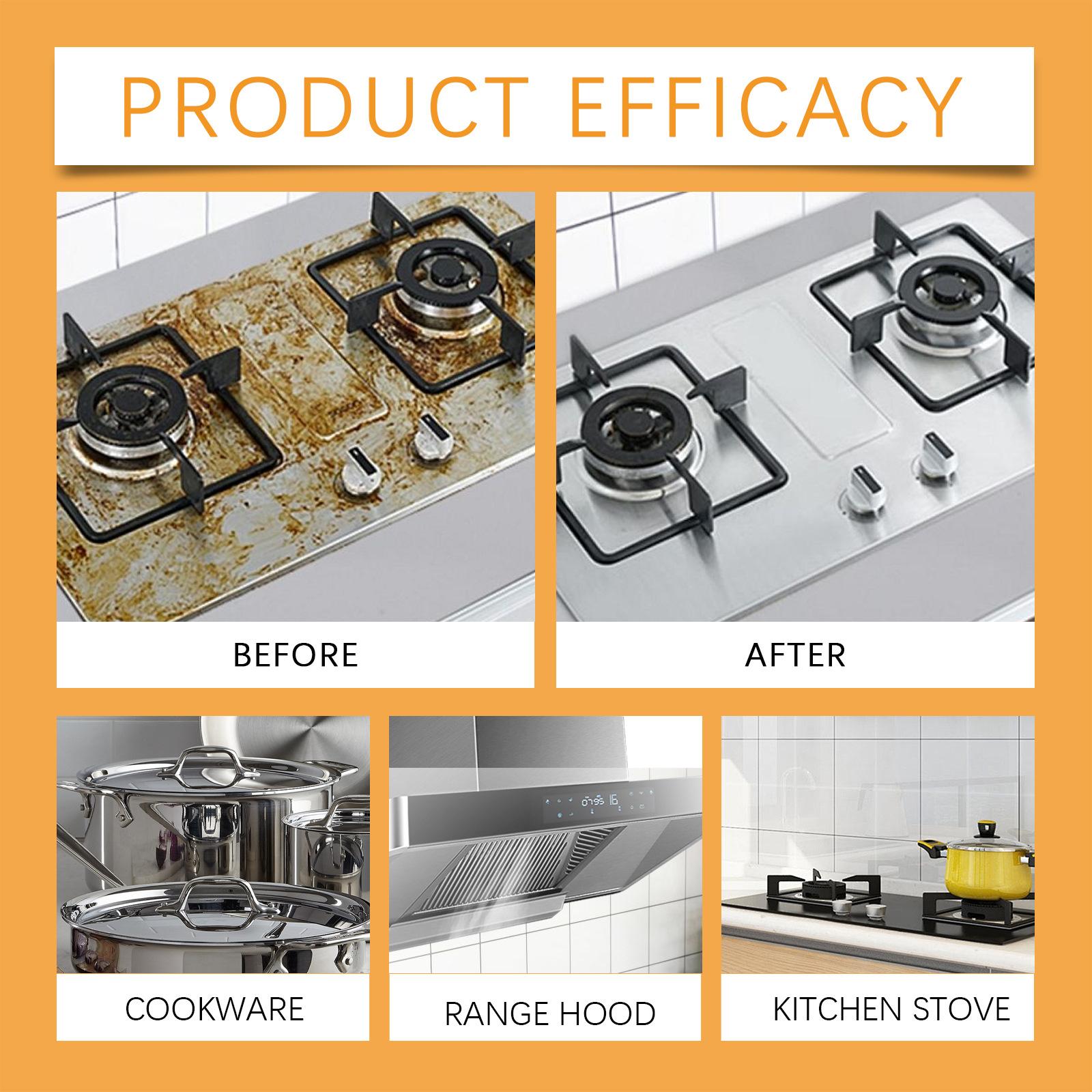 Cookware cleaning paste for household kitchen stainless steel cookware cleaning, rust removal, dirt removal, fragrance retention cleaning paste