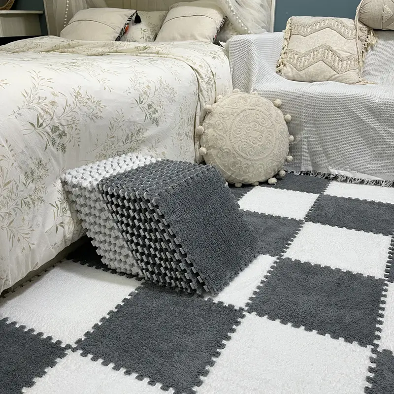 Carpet for bedroom and living room, home use, bedside rug, full coverage, dirt-resistant, interlocking floor mat, large area foam mat forroom, Home Decor Rugs