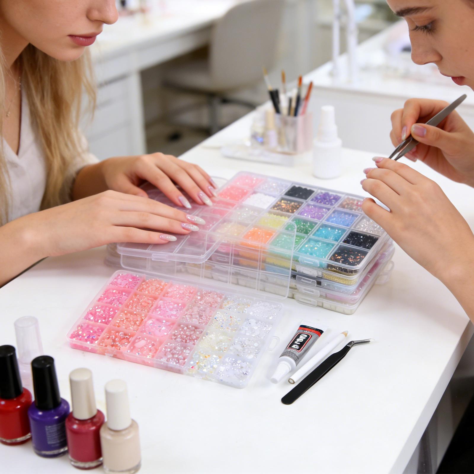 Adult Toys - Rhinestone Pearl Resin Flat Bottom Diamond DIY Jewelry Set