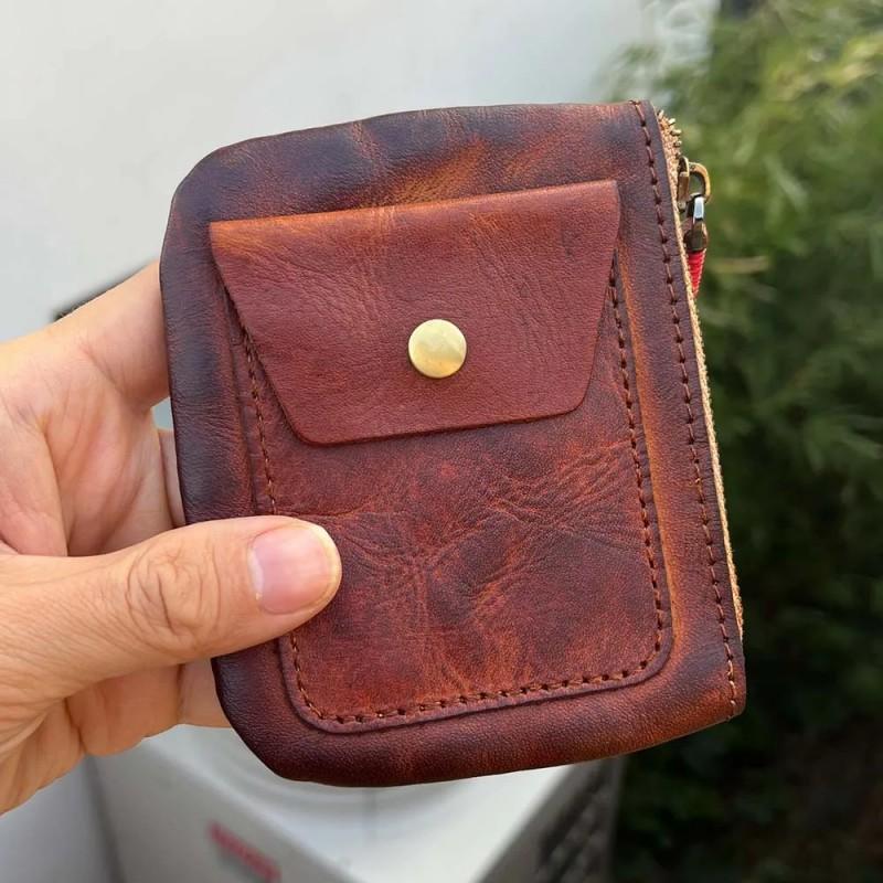 Stop wrapping gift cards in plastic bags.  This handmade genuine leather pouch is the holiday wish itself. Small, exquisite, and unforgettable.