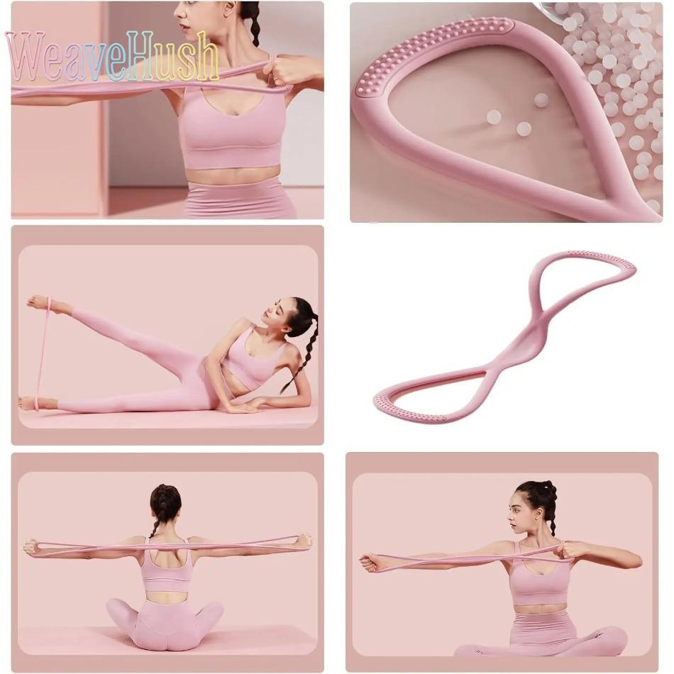 Figure 8 Resistance Band, Durable Elastic Fitness Rope for Full Body Workout, Ideal for Arm & Back Strength Training, Versatile Exercise Tool for Yoga, Pilates, Stretching & Home Gym for Men and Women