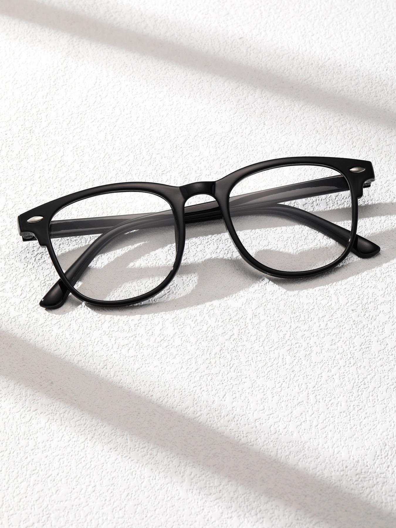Unisex Vintage Leopard Pattern Eyeglasses (1 Pair), Simple Style Plain Color Eyeglasses for Everyday Use, Fashion Eyeglasses for Daily Clothing Decor