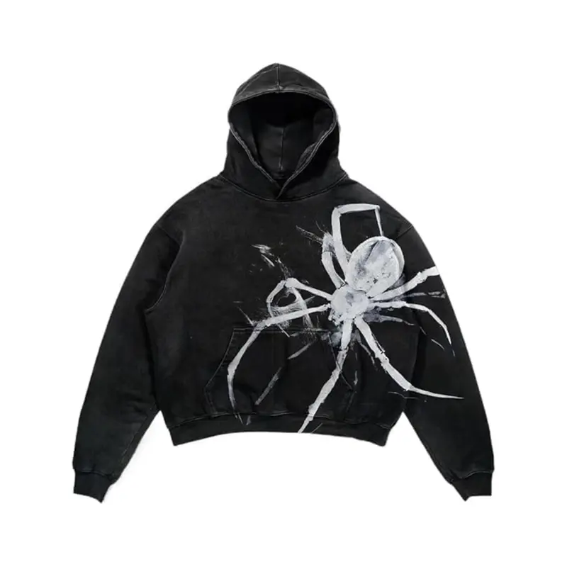 Unisex Hellstar/Spider Horror Hoodie Y2K Dark Streetwear Gothic Punk High Street Fashion Halloween Must-Have