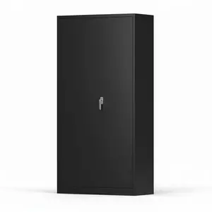 Storage Cabinets with Lock, 72in Heavy Duty Metal Wardrobe Cabinet, Adjustable Shelves & Hanging Rod, Steel Garage Storage for Home, Office, Bedroom, Closet Organization