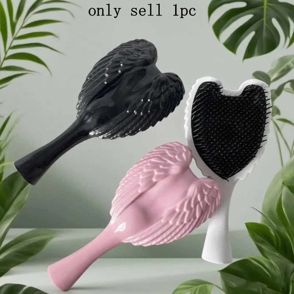 Angel Comb for Women, Abs Eco-Friendly Material, Wing Design Massage Comb, Scalp Care, Portable Hair Detangler, Hair Detangling Comb, Suitable for All Hair Types, Detangler Combs, Hair Tool