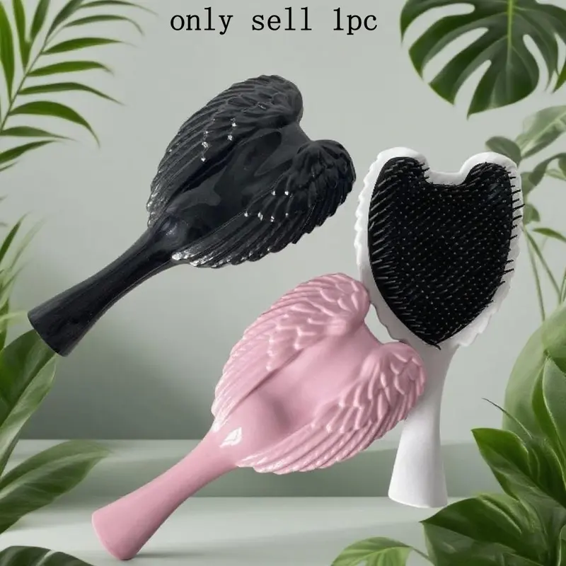 Angel Comb for Women, Abs Eco-Friendly Material, Wing Design Massage Comb, Scalp Care, Portable Hair Detangler, Hair Detangling Comb, Suitable for All Hair Types, Detangler Combs, Hair Tool