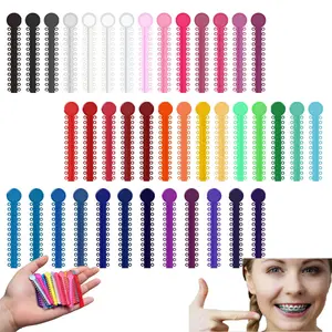 1040 Pcs Multi-Color Orthodontic Ligature Ties Kit, O-Rings Braces Rubber Bands, Professional Dental Orthodontic Ties for Orthodontic Procedures & Dental Braces Maintenance