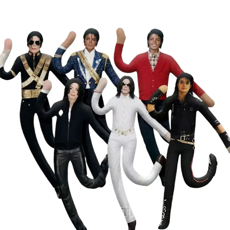 New Style Michael Jackson Cosplay Prop Movable Stuffed Animal - Jointed Body Abstract Plush Toy, Soft Cuddly Gift, House Decoration for Doll Accessories Enthusiasts, MJ01, Moveable Stuffed Animal, Abstract Joint Mobility Plushie
