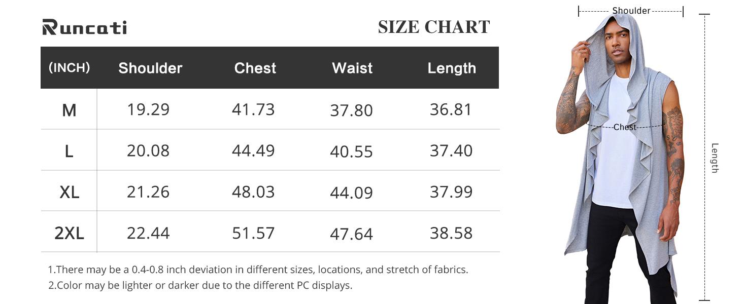 Beotyshow Mens Hooded Cardigan Sleeveless Ruffle Shawl Collar Open Front Knit Drape Robe Knitwear Menswear