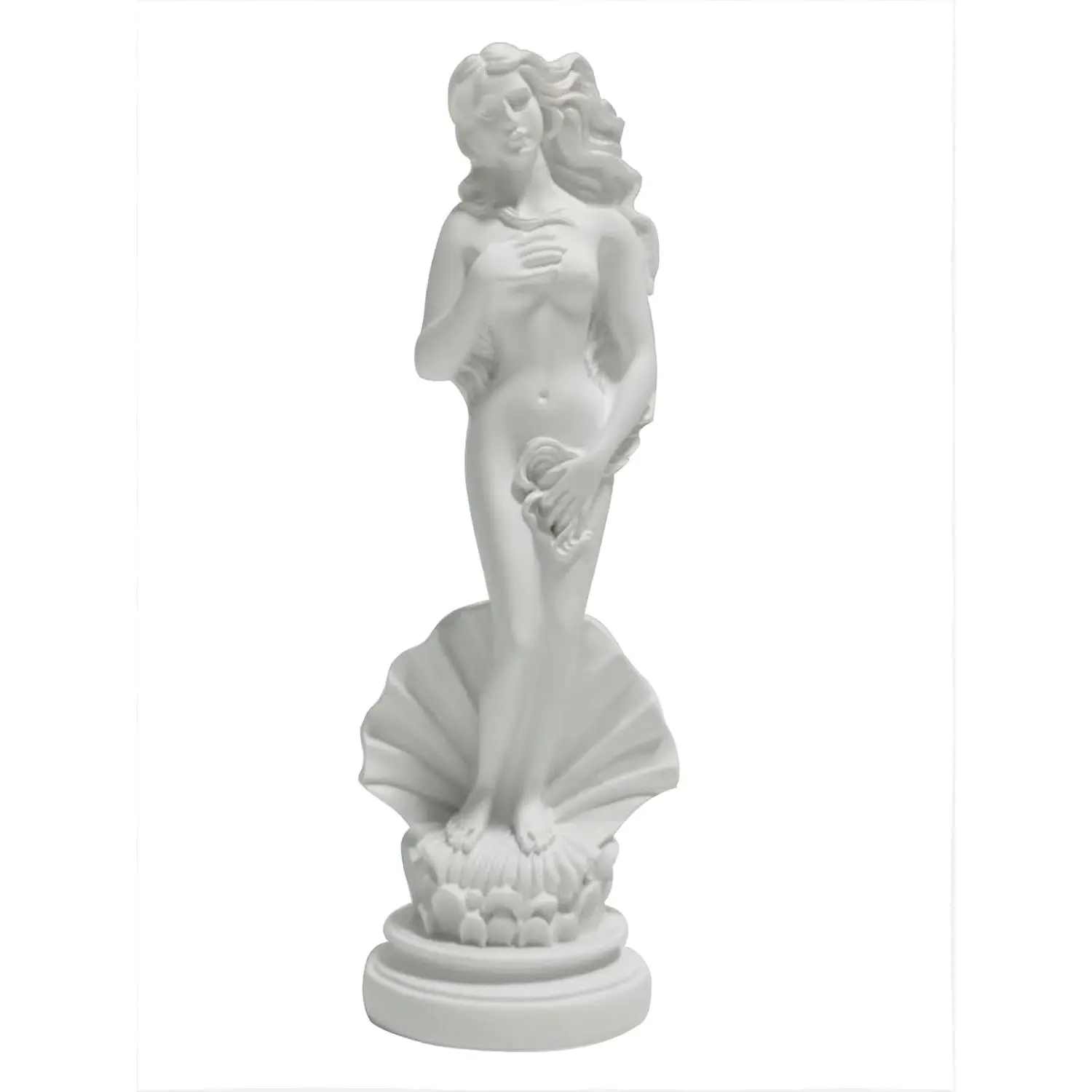 Aphrodite Statue the Birth of Venus 7.6 Inch - Greek Roman Goddess Sculpture,   Art Figurine Classical White Statue,  & Office Decor