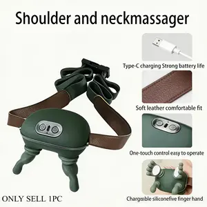 Multifunctional Hand Massage Device, Electric Neck and Shoulder Massager, Wireless USB Charging, Ideal Gift for Office, Car, Home, Travel