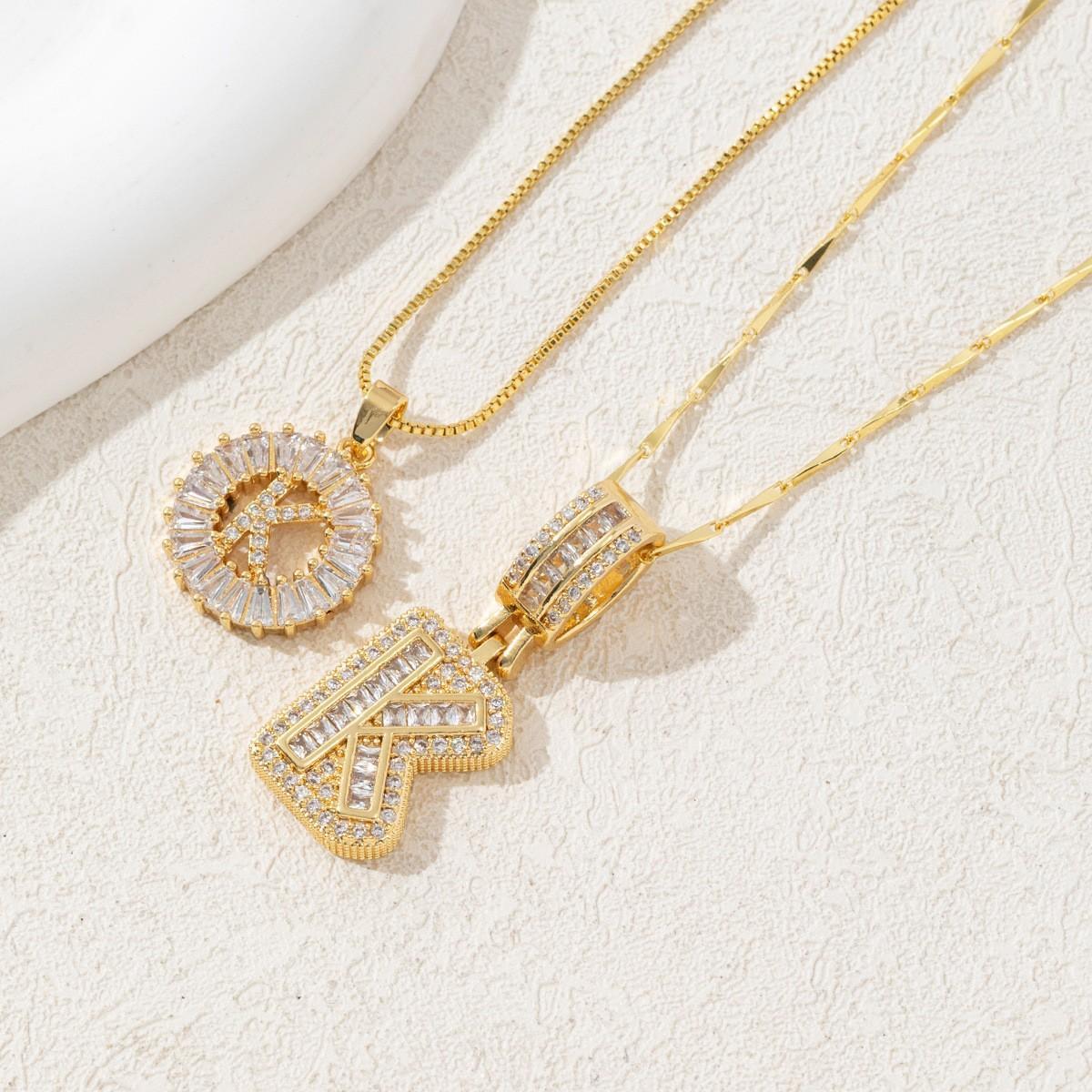 KATCH ME Women's Elegant 2-Pack Initial Letter Copper Pendant Necklaces, Rhinestone Stacking Necklace with Adjustable Chain, Basic 2 Set Jewelry Gift KATCH ME Women's Elegant 2-Pack Initial Letter Copper Pendant Necklaces, Rhinestone Stacking Necklace with Adjustable Chain, Basic 2 Set Jewelry Gift