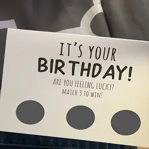 Creative Scratch-Off Birthday Cards, Interactive Lucky Gift Card, Fun Surprise for Couples/friends, Adult Party Prank Gift