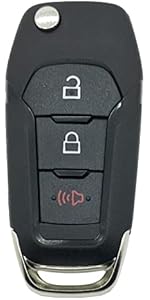 Replacement Key Fob Cover Shell fit for Ford Fusion Explorer Mustang Edge F150 F250 F350 Lincoln MKZ MKC Keyless Entry Key Fob Case M3N-A2C31243300