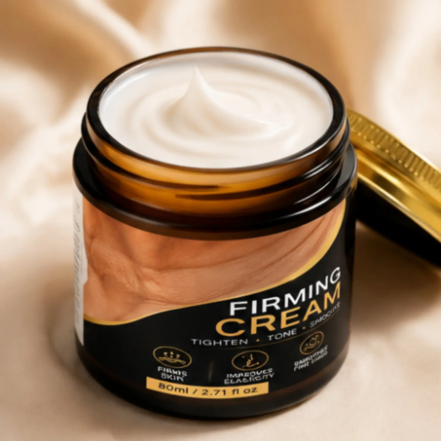 Firming Cream, firms skin, improves elasticity, smoothes fine lines, tighten, tone, smooth, neck, 2.71 fl oz, 80ml