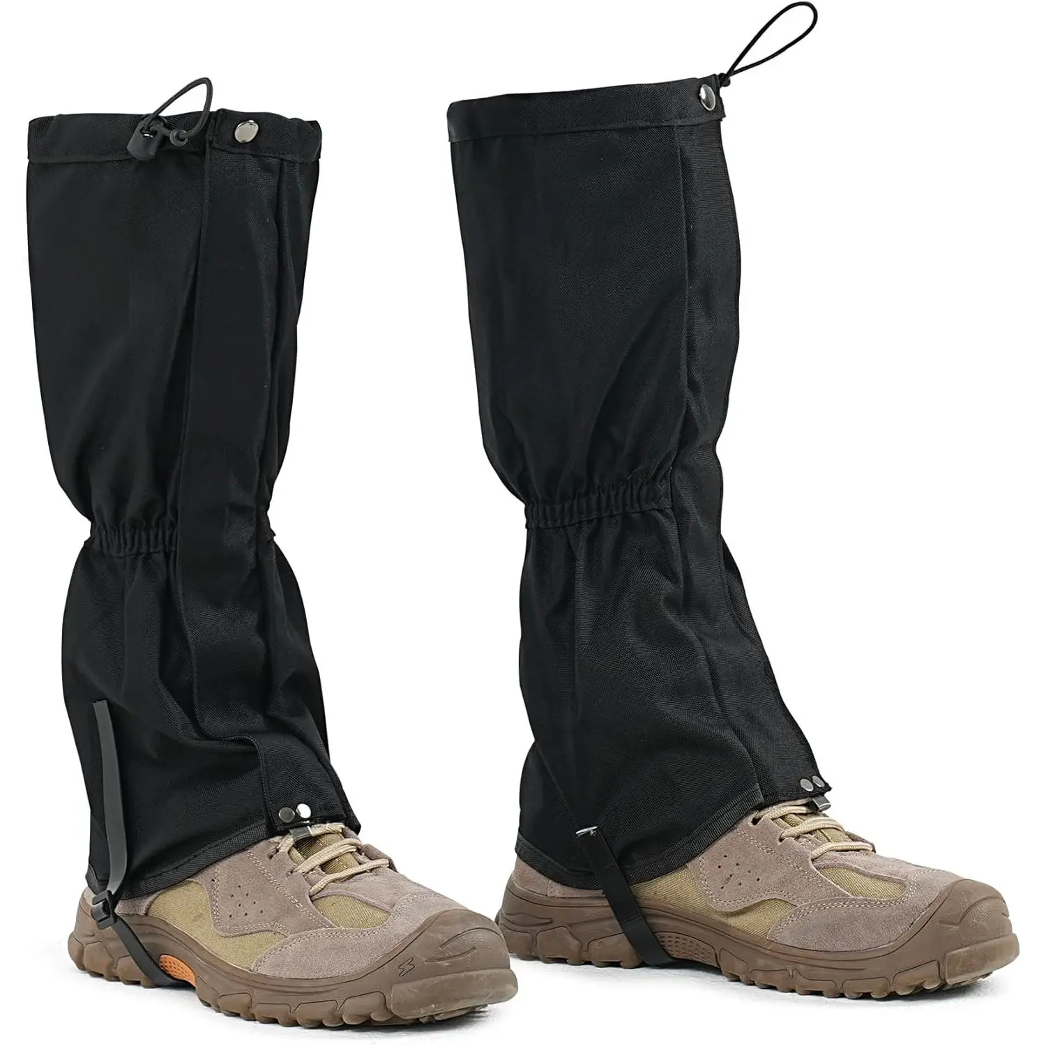 Unisex Waterproof Adjustable Full Leg Gaiters, Functional Mud Protection Snow Boot Gaiters for Hiking & Snowshoeing (New Model)