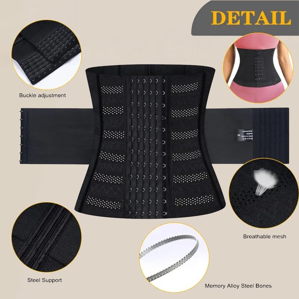 Multi-size Elastic Polyester Waist Trainer, Hourglass Under Bust Body Shaper Tummy, Wrap Waist Trimmer for Women, Abdominal Binder Multi-size Elastic Polyester Waist Trainer, Hourglass Under Bust Body Shaper Tummy, Wrap Waist Trimmer for Women, Abdominal Binder