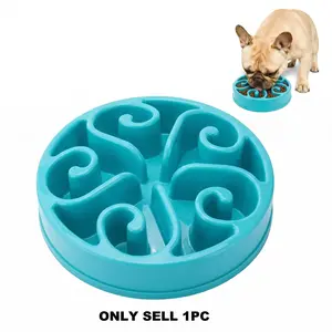 Dog Slow Feeder Feeding Bowl Anti-Choke Pet Food Dish, Non-Slip Bottom, Prevents Spilling, Ideal for Dogs, Easy to Clean, Durable Design