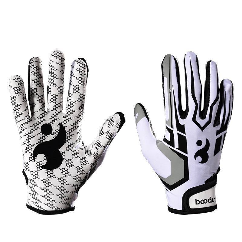 Training gloves Rugby gloves, outdoor silicone non-slip all-finger softball sports baseball gloves Waterproof Touch Screen