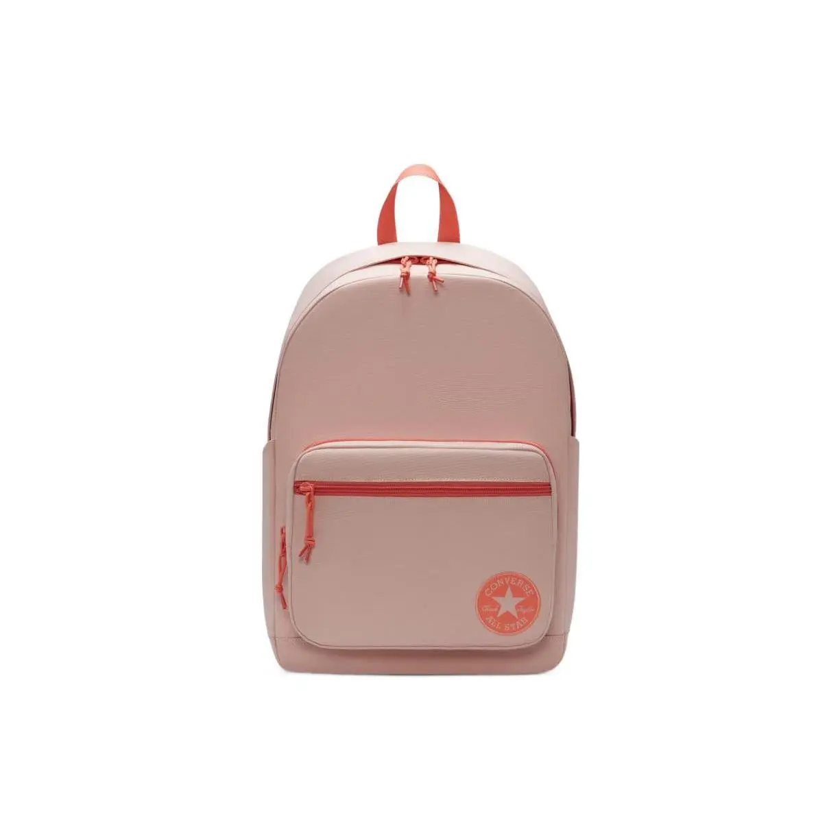 Converse Classic Logo Zippered Backpack for Women – Sakura Pink Polyester School Bag