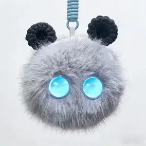 2026 hot item New Ai Smart Interactive Talking Plush Toy Desktop Companion With Glowing Eyes 66 Languages Supported Cute Animal For Kids Gifts