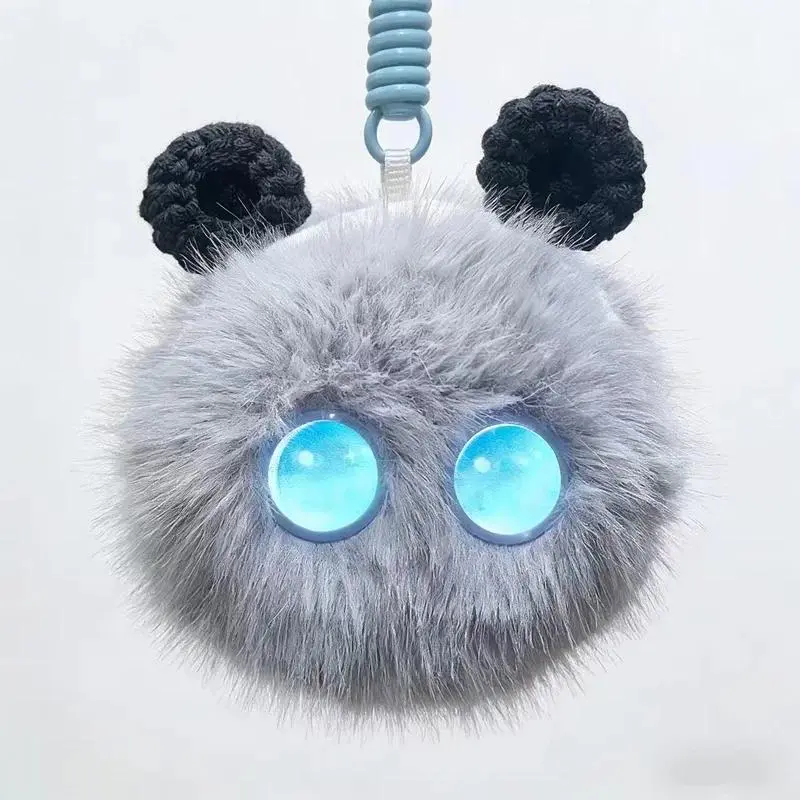 2026 hot item New Ai Smart Interactive Talking Plush Toy Desktop Companion With Glowing Eyes 66 Languages Supported Cute Animal For Kids Gifts