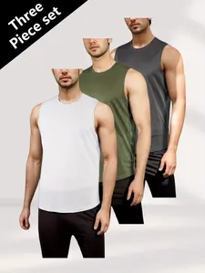 Men's Quick-Dry Breathable Vest, Summer Workout Top, Sleeveless Round Neck T-Shirt, Ideal for Training and Intense Activities