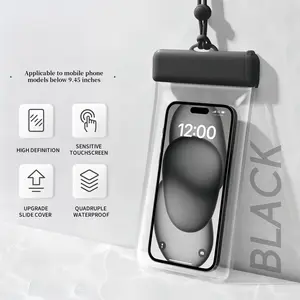 Waterproof Phone Case Ipx8, Side Clip and Dual Seal, Fits Up to 7.2 Inch Phones, Ideal for Swimming, Diving, Vacation Essentials