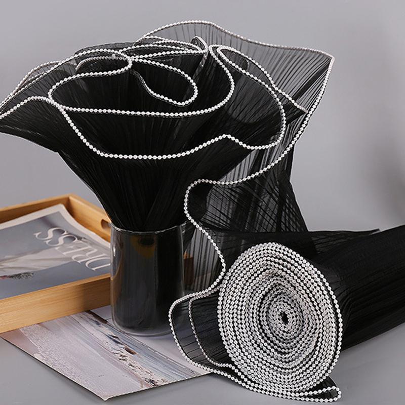 Flower Wrapping Net (1 Set), Artificial Pearl Decor Flower Wrapping Net, Decorative Flower Wrapping Net for Wedding Party, Gift Wrapping Supplies, Creative Gift Packaging, Gift Decoration, Bouquet Wrappers