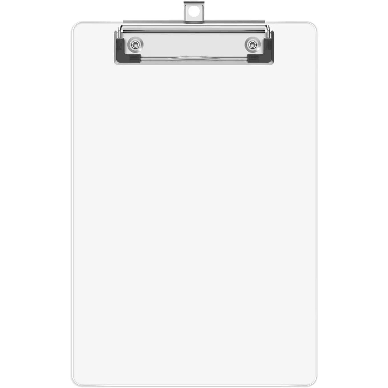 A5 Small Clipboard, 6 x 9 Plastic Mini Clear Clip Board | Low Profile Clip, Half-Letter Size for Classroom, Teacher, Students, School & Office Supplies