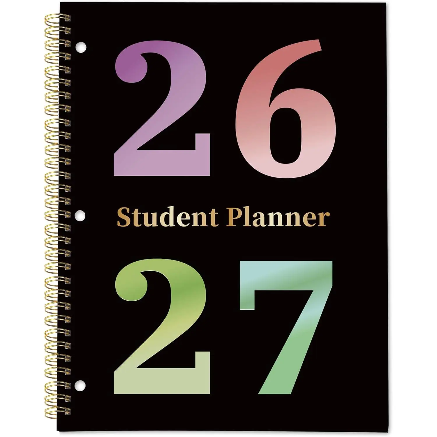 Student Planner 2026-2027 - Monthly and Weekly School Planner 2026-2027 for Middle & High School, Aug 2026 - Jun 2027, Student Calendar Academic Year with Thick Paper, 8.2" x 10.7", 3-Hole Punched & Stickers