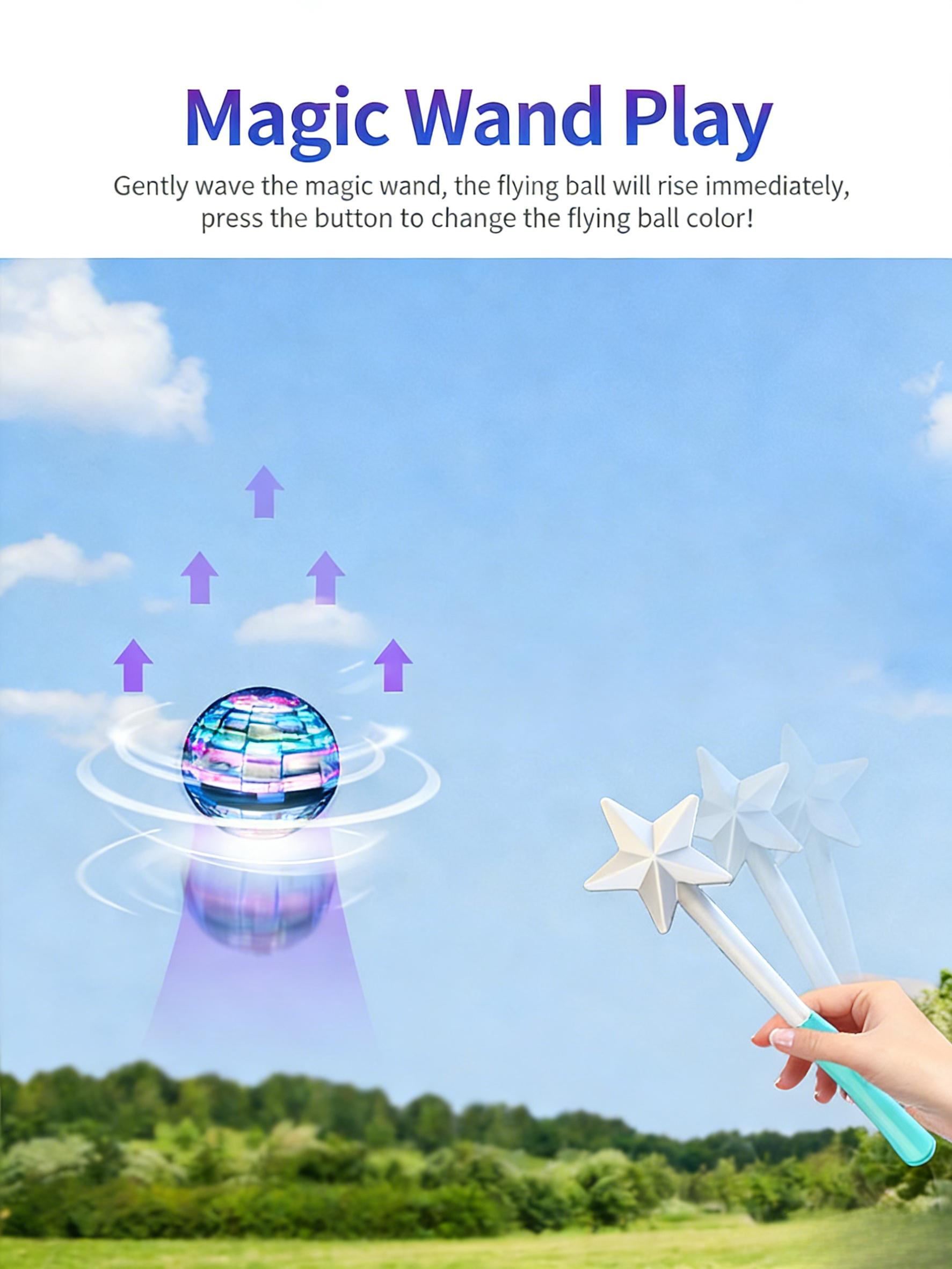 Galaxy Anti-Gravity Boomerang Ball – Hover Orb with LED Lights| Epic Indoor/Outdoor Toy for 6-12 Year Olds & Teens!Perfect Christmas/New Year Gift That’s Fun for All Ages