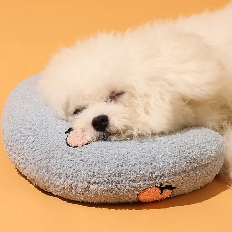 1PC Cat Toy Pillow, Soft and Comfortable, Cute Sleeping Cushion, Dog Pet Headrest, Thickened Cotton Padding, Durable Anti-Chewing