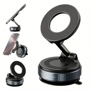 360 ° Vacuum Magnetic Phone Holder - Suction Cup Car Holder with Foldable Holder, USA -NEW