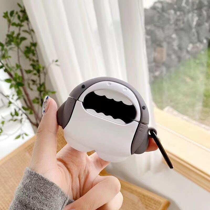 Cute Shark Case for Airpod Pro 2/1 Gen Cases 2022/2023, Funny 3D Cartoon Kawaii Cool Air pods Pro 2nd/1st Generation Cases for iPod Pro with for Boys Girls Teen, Shark Cute Shark Case for Airpod Pro 2/1 Gen Cases 2022/2023, Funny 3D Cartoon Kawaii Cool Air pods Pro 2nd/1st Generation Cases for iPod Pro with for Boys Girls Teen, Shark