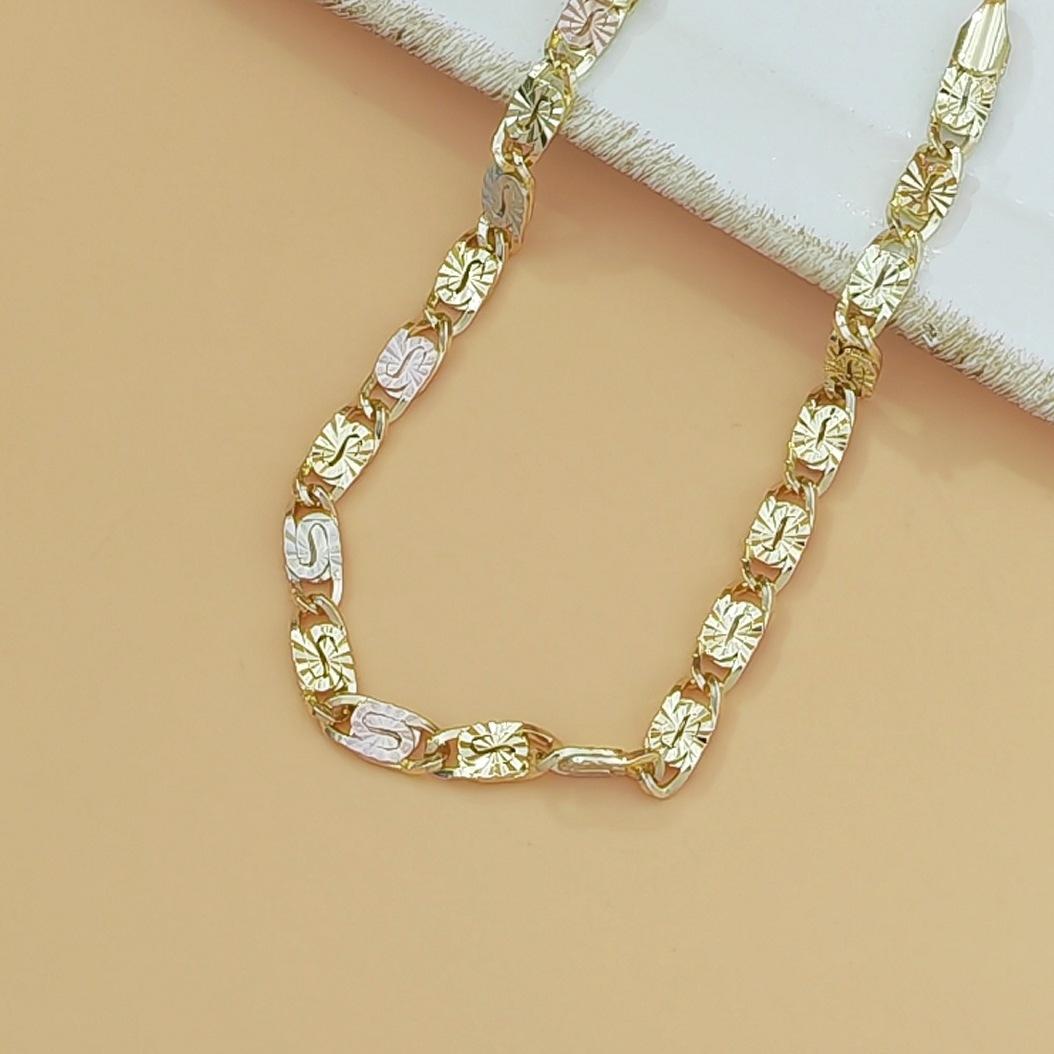 Geometric Block Link Chain Bracelet for Men & Women Punk Hip Hop Style Streetwear Aesthetic Jewelry Trendy Stackable Minimalist Accessory for Daily Outfits, Rave, Party & Matching Couples