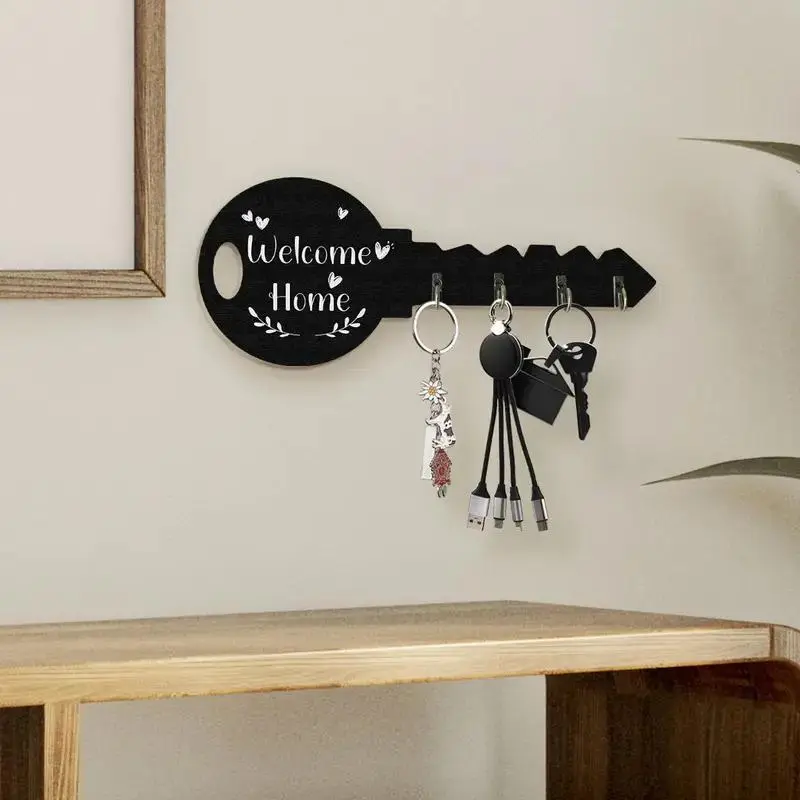 Vintage Country Style Wooden Key Hook Wall Decoration Creative Home Housewarming Gift Hook