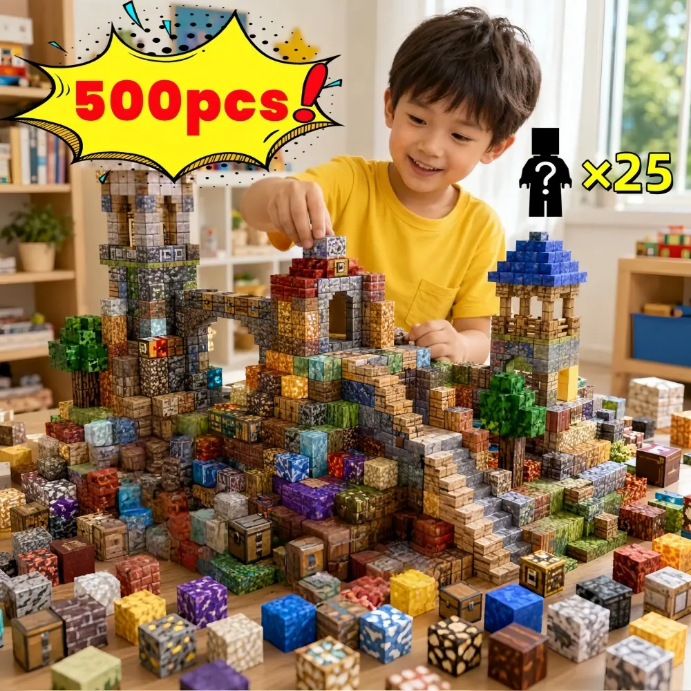 Color 10-500 Pcs Magnetic Building Block Set Pixel DIY Magnetic Cube Brick Construction Magnet Toy STEM Sensory Fidget Kit Smooth Non Toxic ABS Improve Spatial Creativity Xmas Holiday Birthday Gift For Teen Boys Girls Adults Age 14, Magnetic Blocks Set