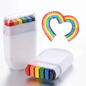 2 Pack Rainbow Pride Face Paint - Gay Pride Rainbow Flag Makeup Stick, Face Body Paint for Pride Parade, Pride Month Celebrations, Cosplay, Party, and Festival
