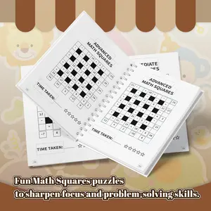 Math Squares Brain Game Workbook – Logic Number Puzzles for Smart Thinking