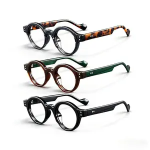 SleekHush Unisex 3-Pack Blue Light Blocking Trendy Vintage Square Full Rim Eyeglasses, Durable PC Frame, Comfortable for Daily Use & Work, Trendy Vintage Eyeglasses