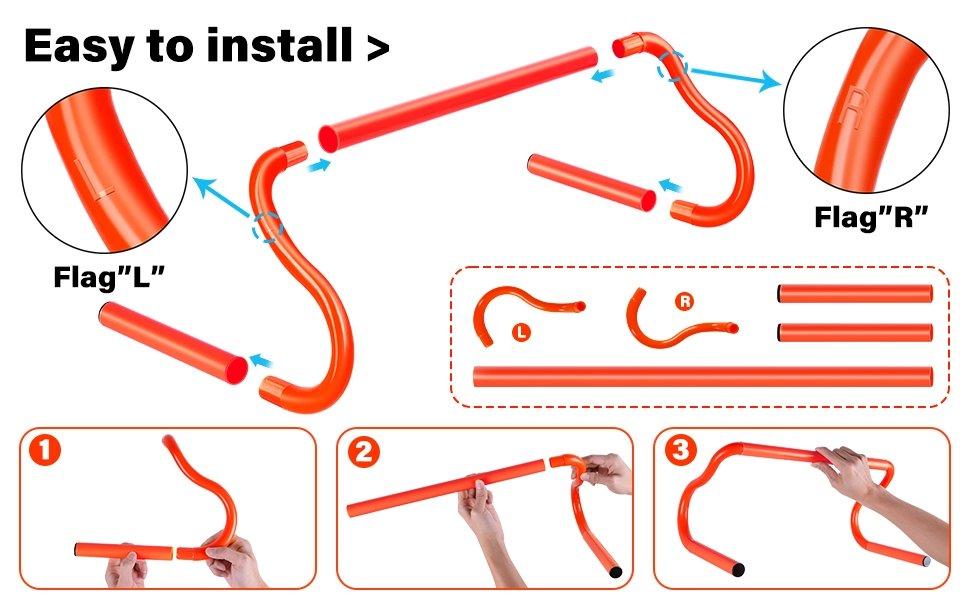 THE WELL KEPT Agility Hurdles Training Equipment - 5 Speed Hurdles and 10 Soccer Cones with Carrying Bag for Soccer, Football, and Track Drills, Ideal for Athletes Speed and Agility Training THE WELL KEPT Agility Hurdles Training Equipment - 5 Speed Hurdles and 10 Soccer Cones with Carrying Bag for Soccer, Football, and Track Drills, Ideal for Athletes Speed and Agility Training